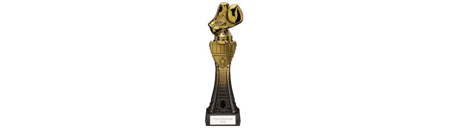 FUSION VIPER BOXING TOWER RESIN TROPHY - 3 SIZES - 25.5CM - 31.5CM FUSION VIPER BOXING TOWER RESIN TROPHY - 3 SIZES - 25.5CM - 31.5CM